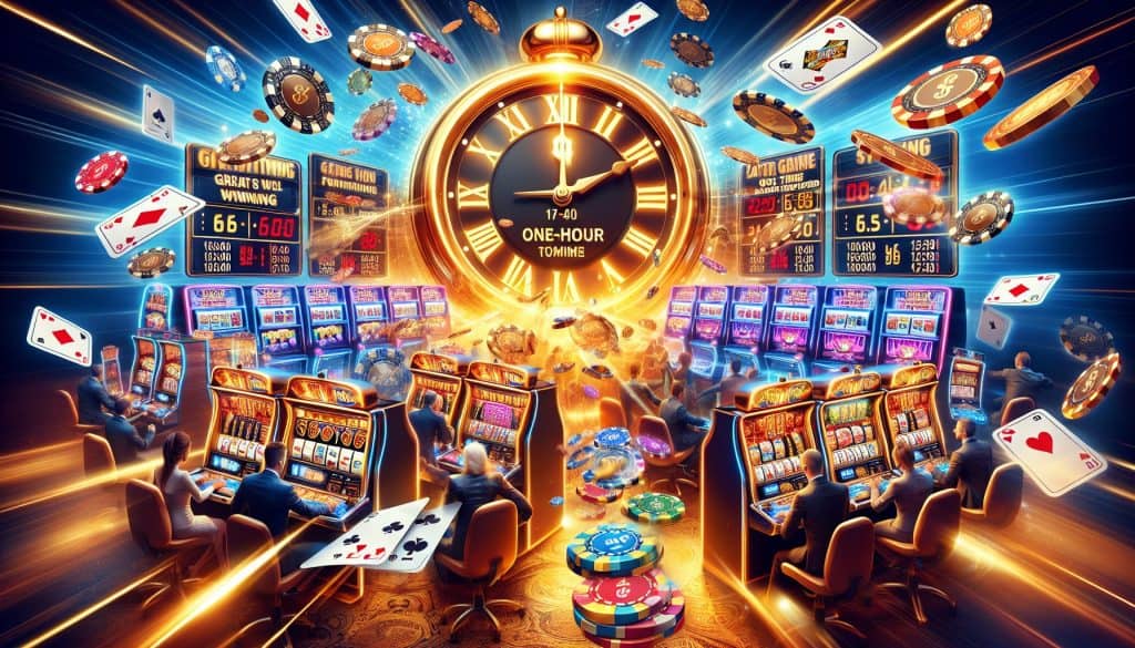 Online casino turniri koji traju samo 1 sat a donose bogatstvo